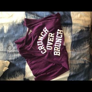 PINK open striped back muscle Tank Top